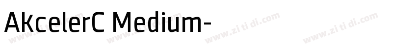AkcelerC Medium字体转换